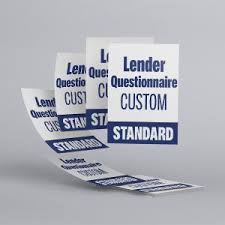 Standard Lender Questionnaire